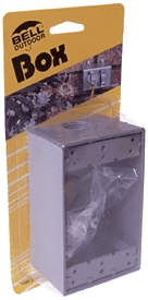 (image for) Box 1-Gang Outdoor Outlet Gray