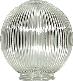 (image for) Glass 6.75"prismatic Globe Cl