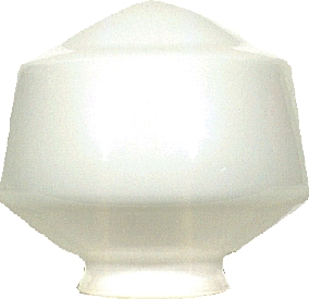 (image for) Glass 9" Sch/House Shade White