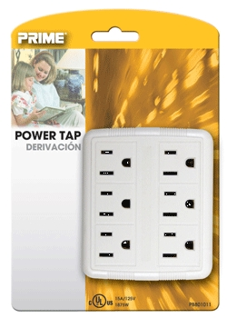 (image for) Tap Plug-In 6-Outlet White