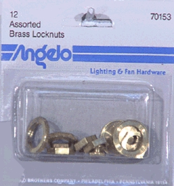 (image for) Lock Nut Brass Asst 12/Cd