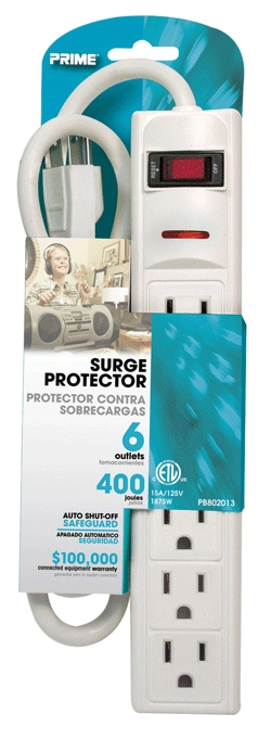 (image for) Surge Strip 6-Outlet 400 Joule