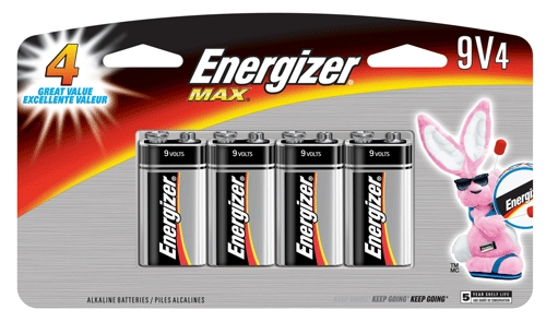 (image for) Battery 9v Energizer Max 4/Pk