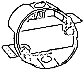 (image for) Box Ceiling Fan Saddle Plastic