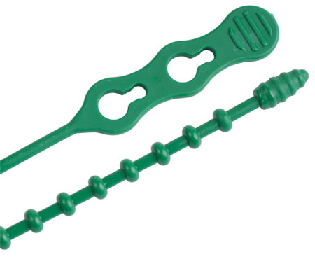 (image for) Cable Tie 12"beaded Green 15/B