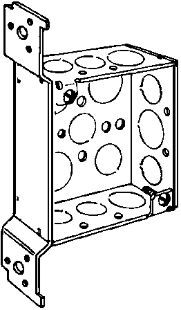 (image for) Box 4"square Steel W/Fm Brackt