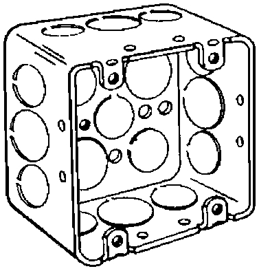 (image for) Box 4"square Drawn-Steel