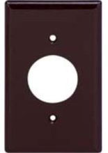 (image for) Plate Sgl-Outlet Brown