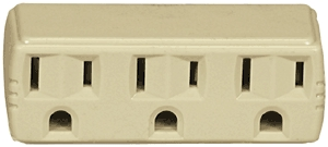 (image for) Tap Grounding 3-Outlet Brown