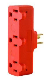 (image for) Tap Grounding 3-Outlet Orange