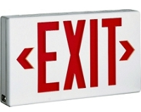 (image for) Exit Light W/Bat B/Up Red Led