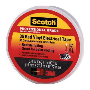 (image for) Elect Tape 3/4"x66' Red