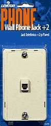 (image for) Phone Jack Surface Mt+2 Ivory - Click Image to Close