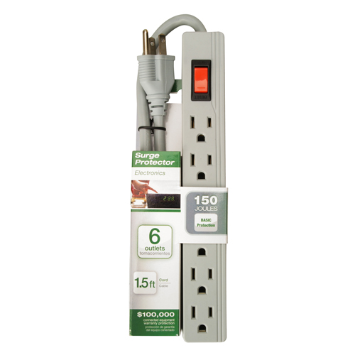 (image for) Surge Strip 6-Outlet 150 Joule