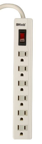 (image for) Power Strip 6 Outlet W/2' Cord