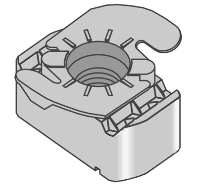 (image for) Strut Nut Top Grip 3/8" 5/Bg