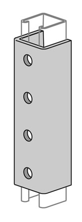 (image for) Strut Splice Clevis 4-Hole