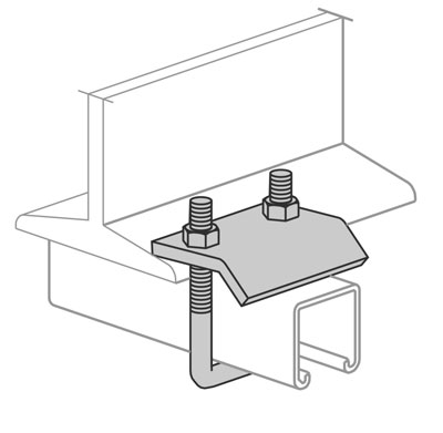 (image for) Strut Beam Clamp 1/4"