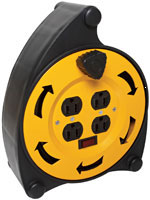 (image for) Cord Reel Quad Plug