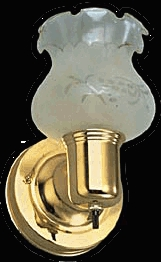 (image for) Wall Fixture 1-Lt Pol Brass