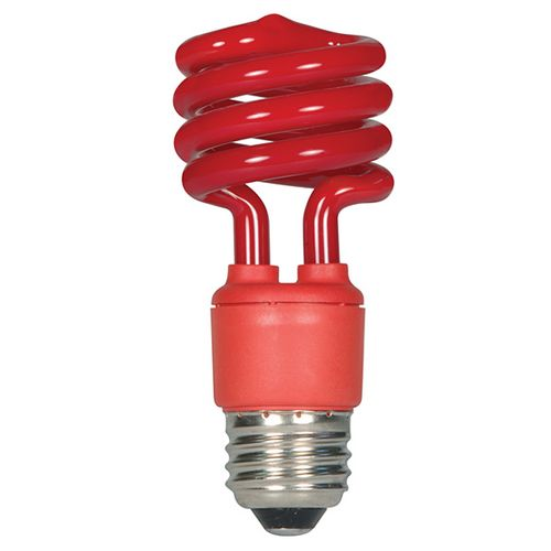 (image for) Lamp Cfl 13w Red Spiral 1pk