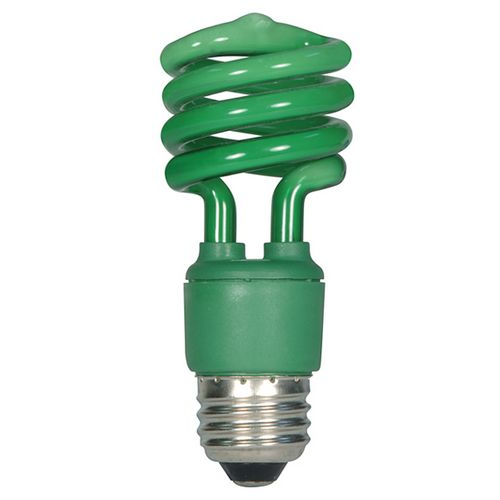 (image for) Lamp Cfl 13w Green Spiral 1pk