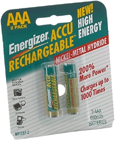 (image for) Battery Aaa Rechargeable 2/Cd