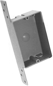 (image for) Box 1-G Shallow Pvc W/Bracket