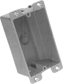 (image for) Box 1-Gang Shallow Pvc Flanged