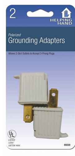 (image for) Adapter Grounding White 2pk