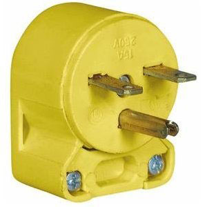 (image for) Plug Angle 15a 250v Yellow