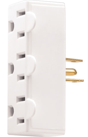 (image for) Tap Grounding 3-Outlet White