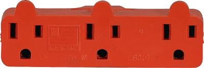 (image for) Tap Grounding 3-Outlet Orange