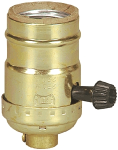 (image for) Socket Turn-Knob Lamp Brass