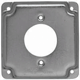(image for) Cover 4"sq Receptacle Raised