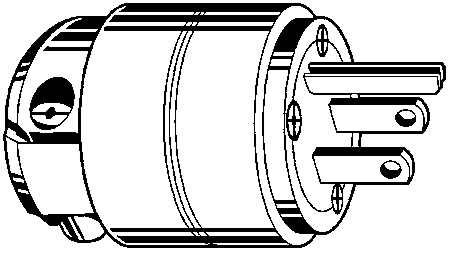 (image for) Plug Grounding W/Cord Clamp