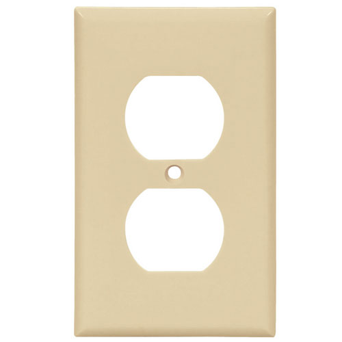 (image for) Plate Duplex-Outlet Ivory