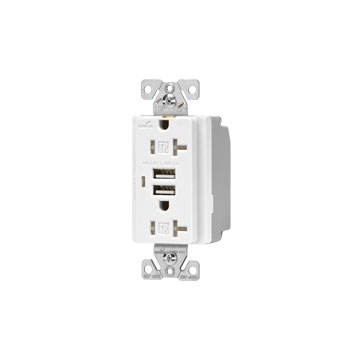 (image for) Recept Usb Duplex Tr 15a White