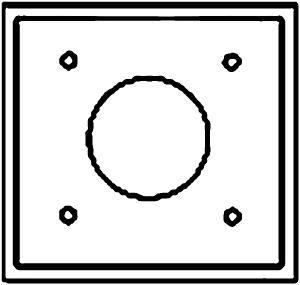 (image for) Plate 2-Gang Sgl-Outlet Ss