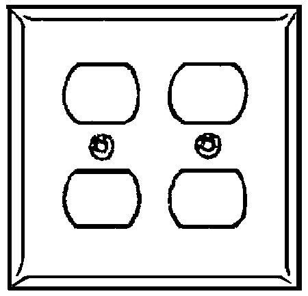 (image for) Plate 2gng Duplex-Outlet White