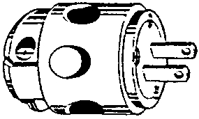 (image for) Plug 2-Wire Pvc Yellow Body