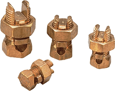 (image for) Wire Connectors: Split Bolt, Nut Clamp