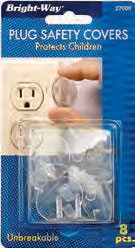 (image for) Outlet Safety Caps Clear 8/Cd