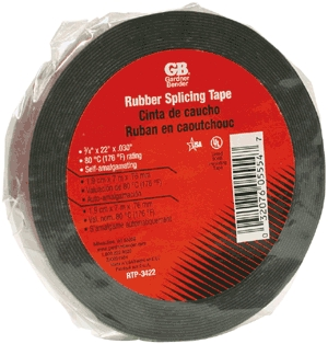 (image for) Tape Rubber 3/4"x22' Black