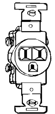 (image for) Recept Single 15a/125v White