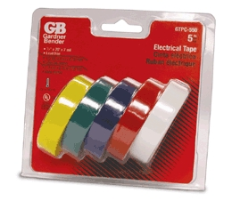 (image for) Elec Tape 1/2"x20' Asst Colors