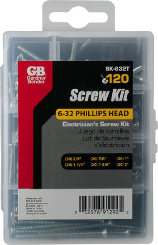 (image for) Electrician's Screwkit 6/32