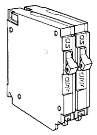 (image for) Breaker 15a Twin Single