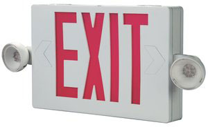 (image for) Exit/Emergency Combo Led Red