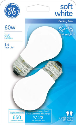 (image for) Ceiling-Fan Bulb 60w White